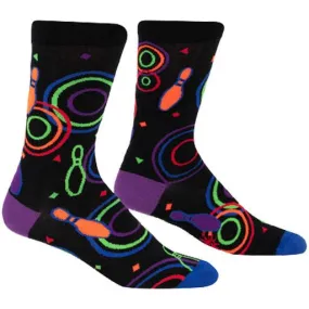 Bowling Alley Carpet Men's Crew Sock