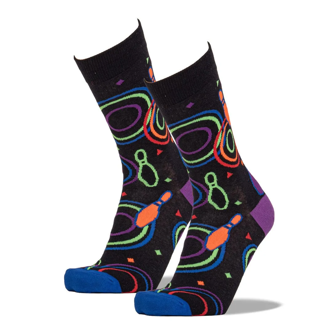 Bowling Alley Carpet Men's Crew Sock