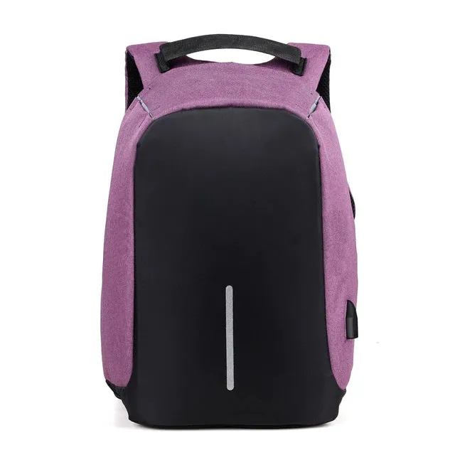 Bulletproof Zone Anti-Theft Backpack With USB Charger