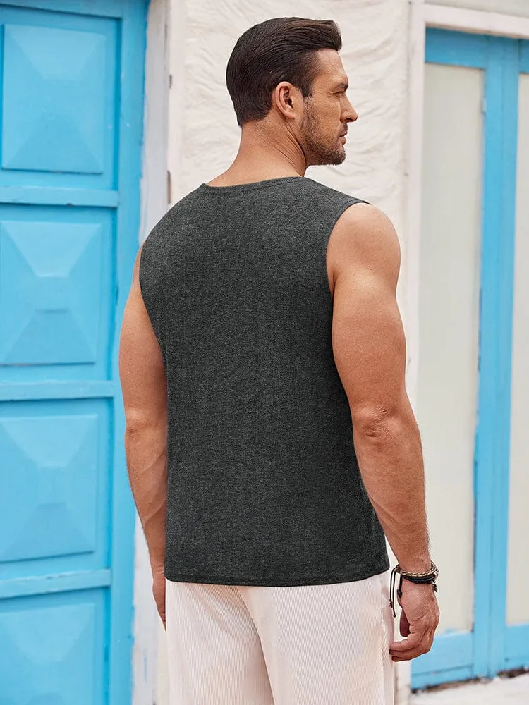 Casual Hollow Knited Tank Top (US Only)