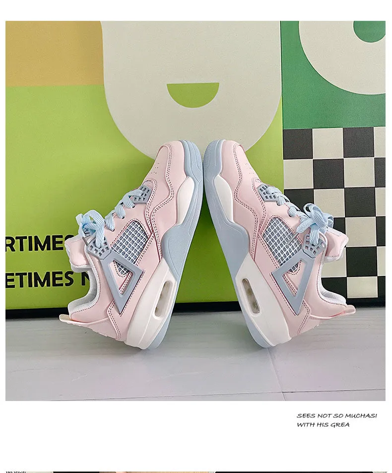 David Flat Air Contrast Color Sneakers