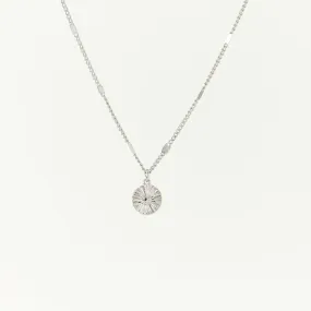 Everly Circle Necklace Silver