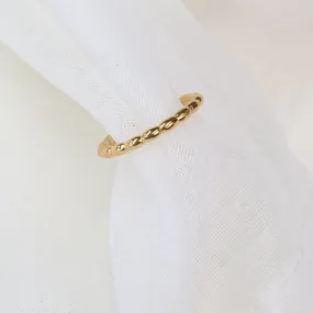 Holly | Adjustable Gold Plated Stainless Steel Ring