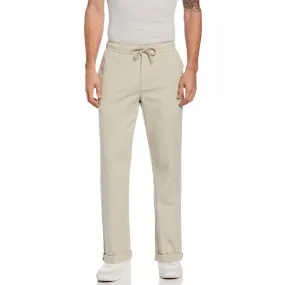 Linen Blend Pull-On Pants