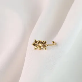 Mary | Gold Plated Daisy Adjustable Ring