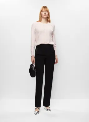 Pointelle Knit Sweater & Juliette Fit Tuxedo Pants