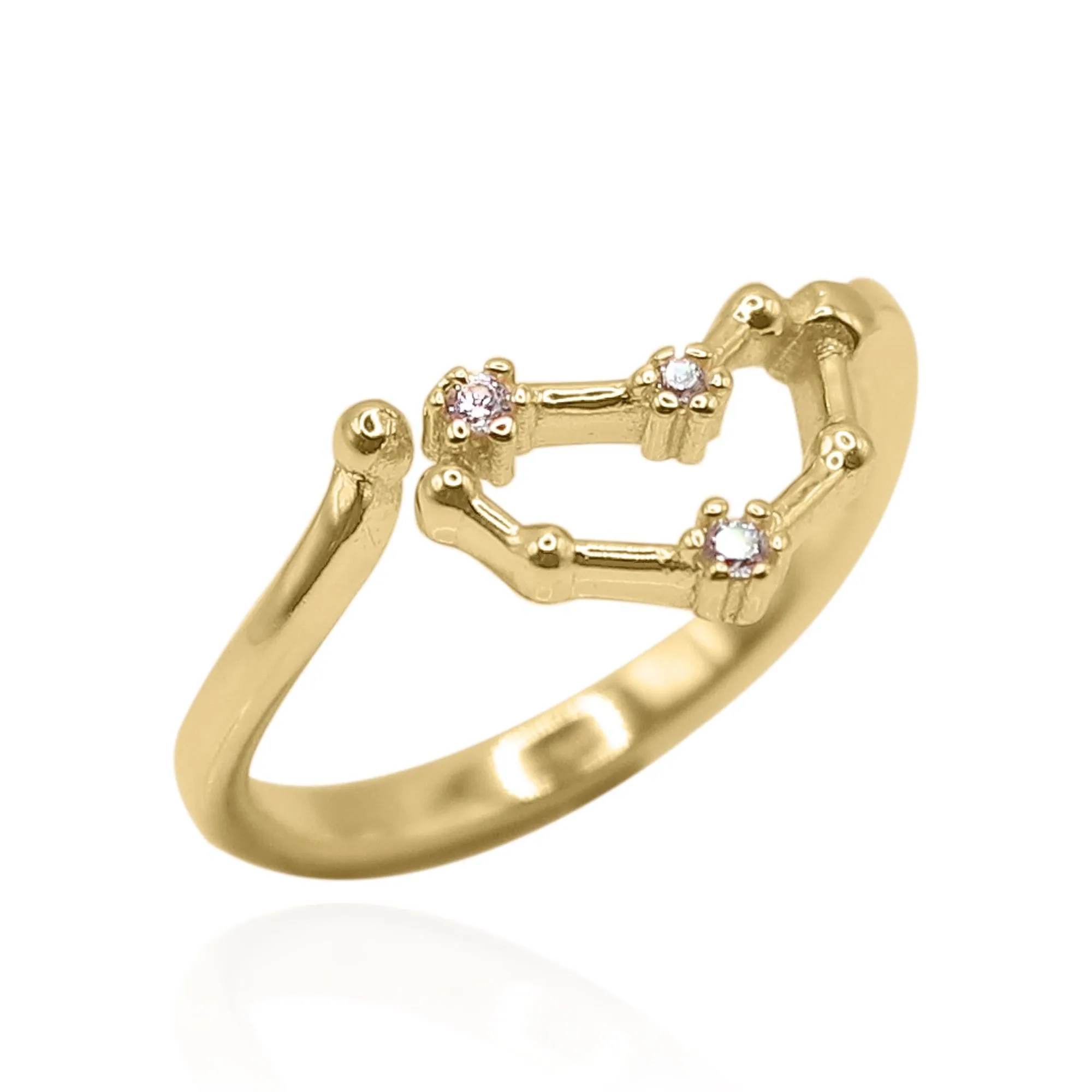 Sidrah Zodiac Constellation Ring | 18K Gold Plated