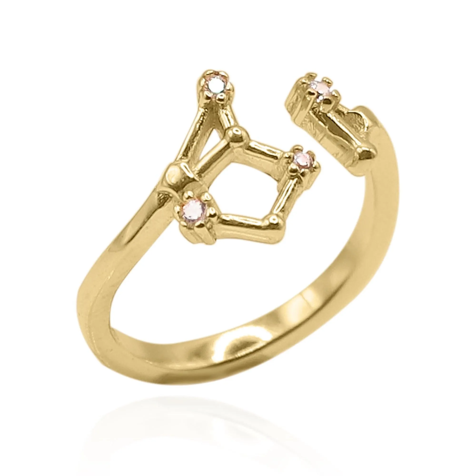 Sidrah Zodiac Constellation Ring | 18K Gold Plated