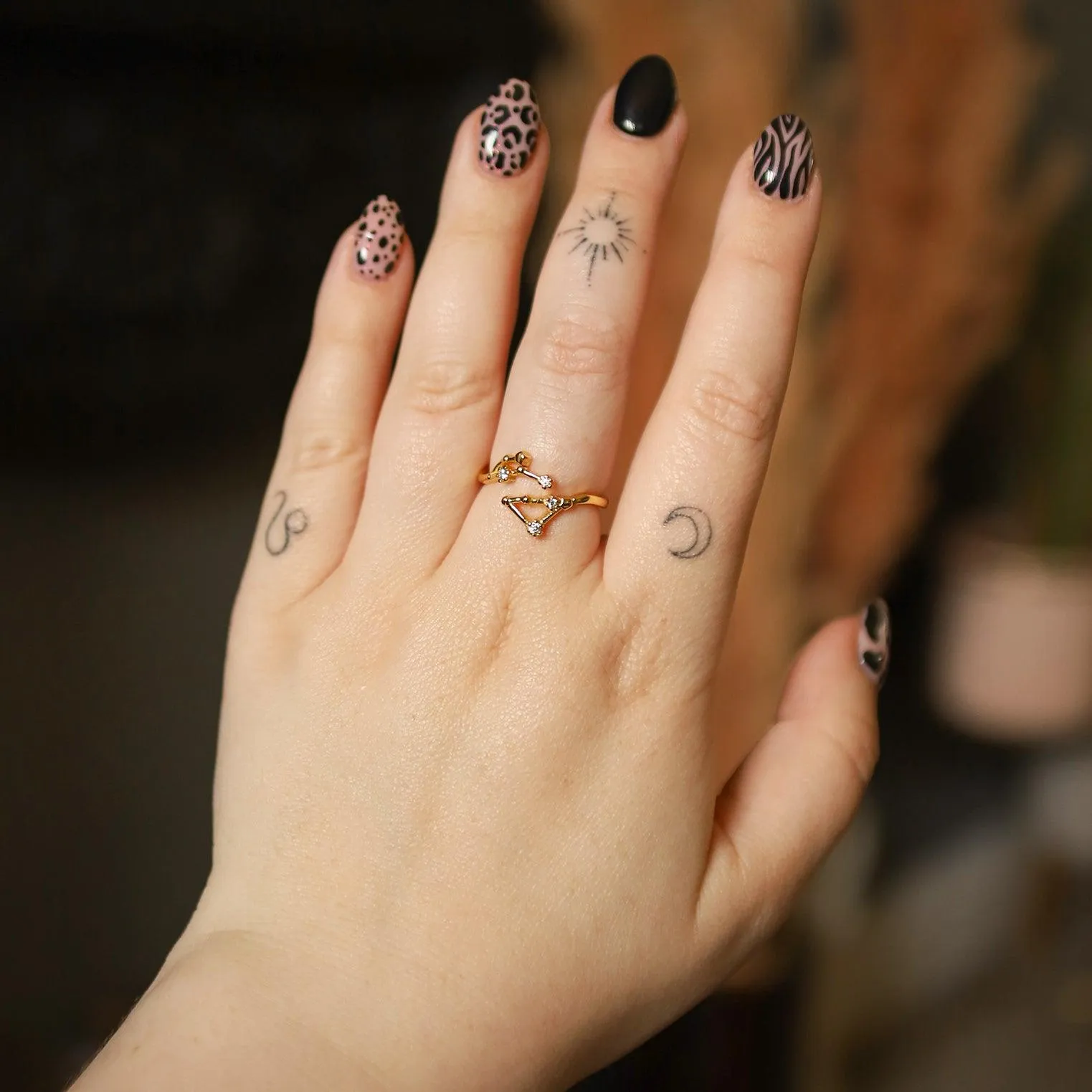 Sidrah Zodiac Constellation Ring | 18K Gold Plated