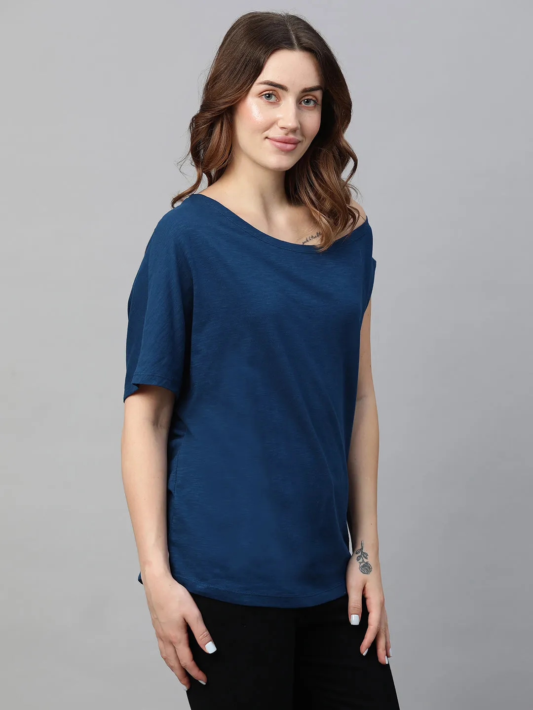 Women's Royal Cotton Regular Fit Tshirts